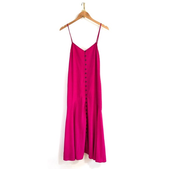 Mara Hoffman Midi Button-Front Diana Slip Dress - Picture 2 of 5